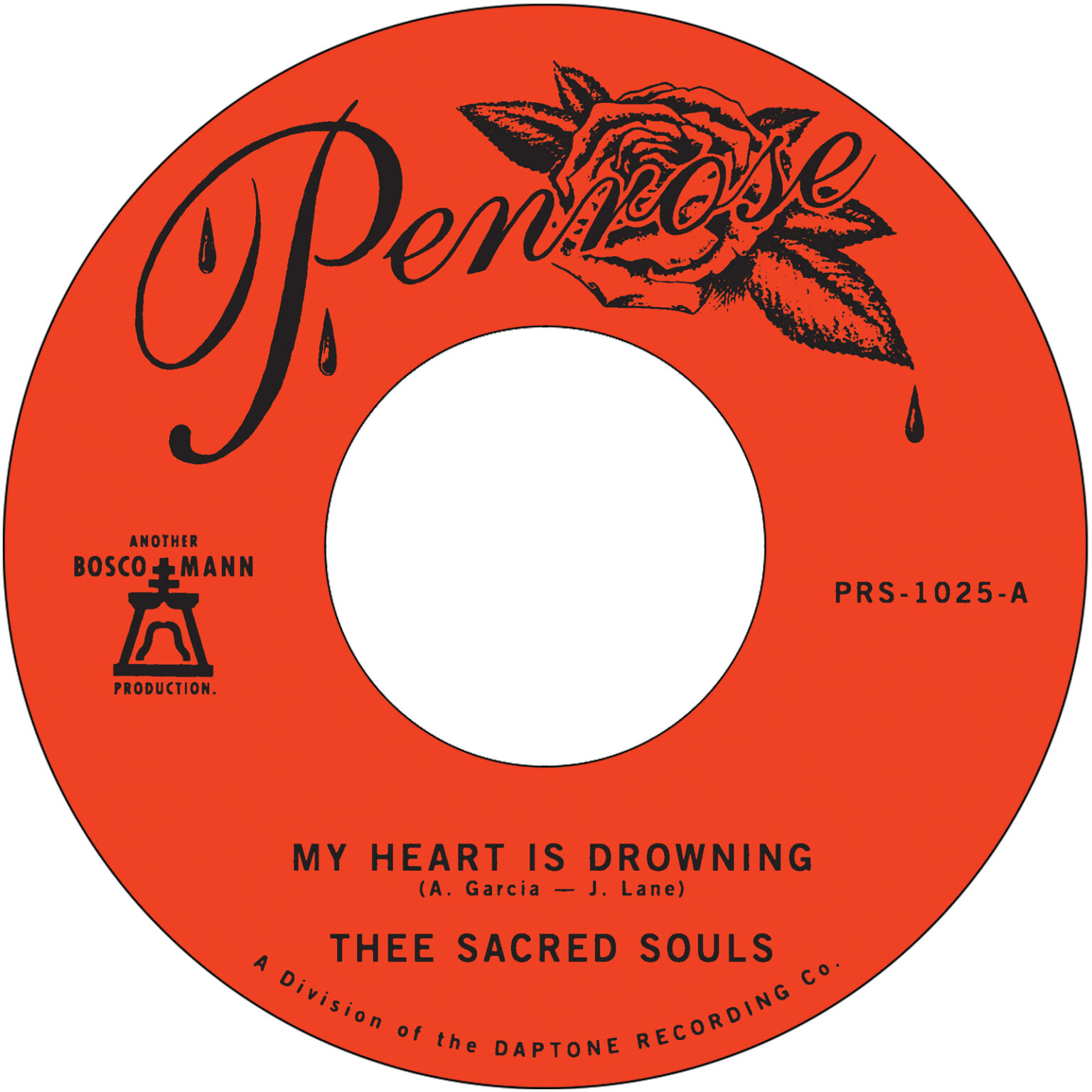 Thee Sacred Souls “My Heart is Drowning” 45